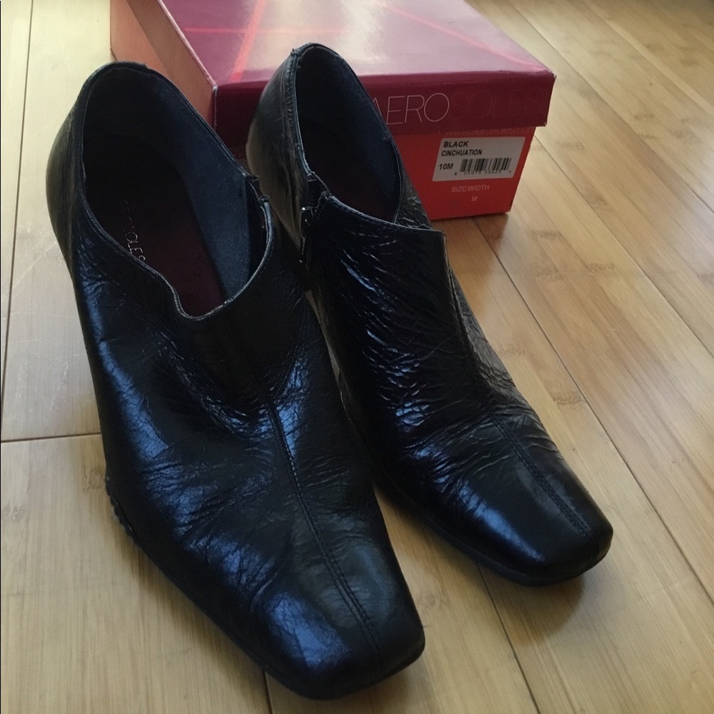 𝅺Aérosoles ankle booties black sz10 - Picture 2 of 5